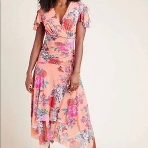 Anthropologie Maeve floral midi